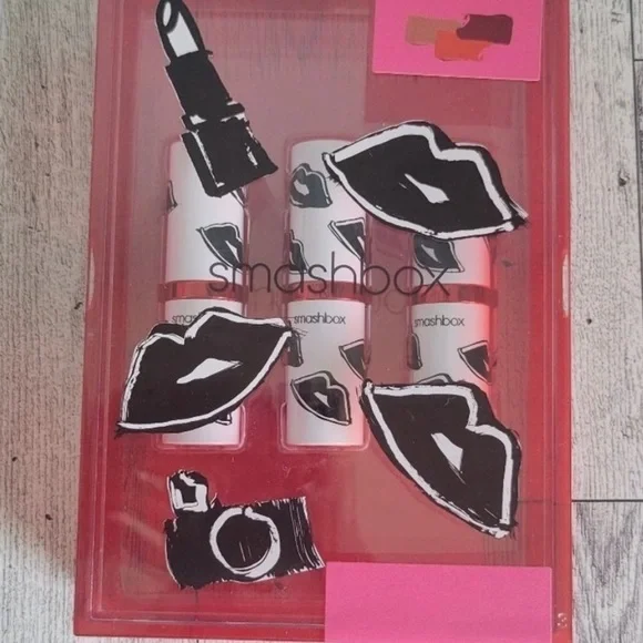 SMASHBOX BE LEGENDARY LIPSTICK TRIO: Easy, Get Fired, Black Cherry NWT - Picture 7 of 8